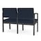 Lesro Lenox 2 Seat Tandem Seating W/ Arm, 43.5 in W 24.5 in L 32 in H LS2103 - alternate 3